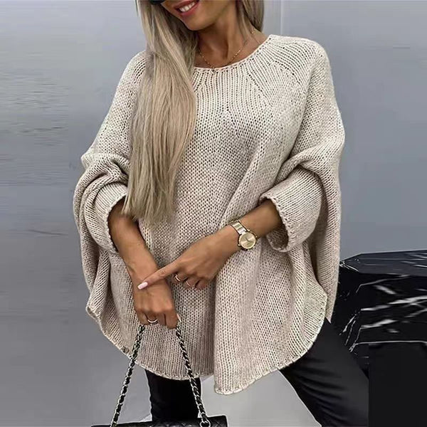 Winter Loose Batwing Sleeve Pullover Sweater