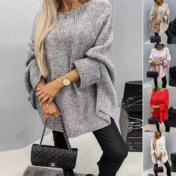 Winter Loose Batwing Sleeve Pullover Sweater