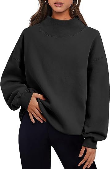 Pullover Sweatshirt Solid Color Loose  Hoodie