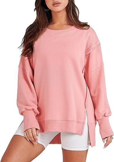 Solid Oversized Sweatshirt | Pullover Hoodies