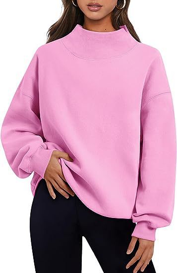 Pullover Sweatshirt Solid Color Loose  Hoodie