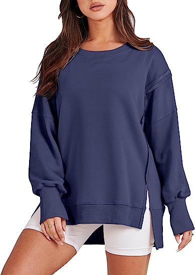 Solid Oversized Sweatshirt | Pullover Hoodies