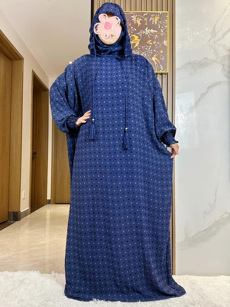 Double Hat Abaya| Women Kaftan