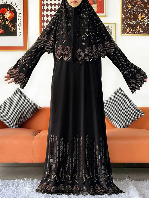 Abaya Set Women Prayer Dress | Long Khimar