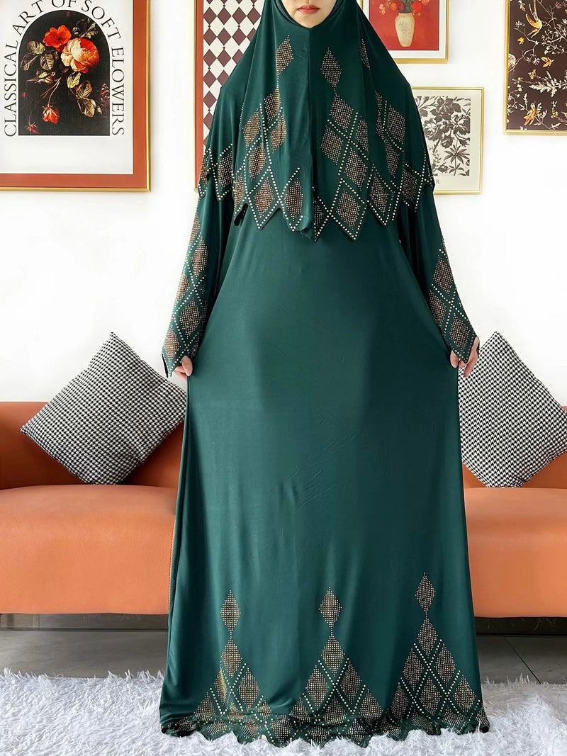 Abaya Set Women Prayer Dress | Long Khimar