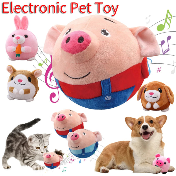 Electronic Pet Dog Toys Music Vibration Bouncing Ball