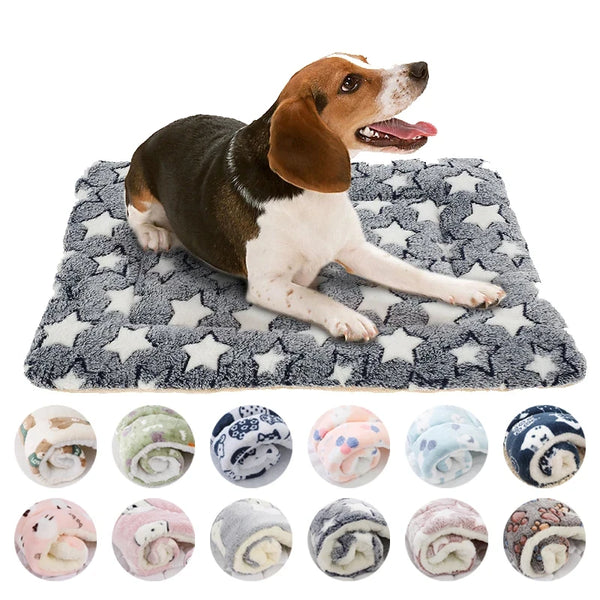 Flannel Pet Sleeping Mat Dog Bed Cat Litter Puppy Bed