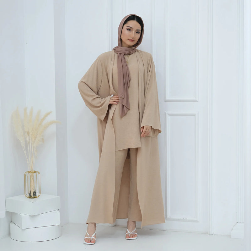 Abayas For Women | 3 Pieces Set  Abaya