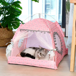 Cat Broken Flower Tent Summer Dog And Cat Nest