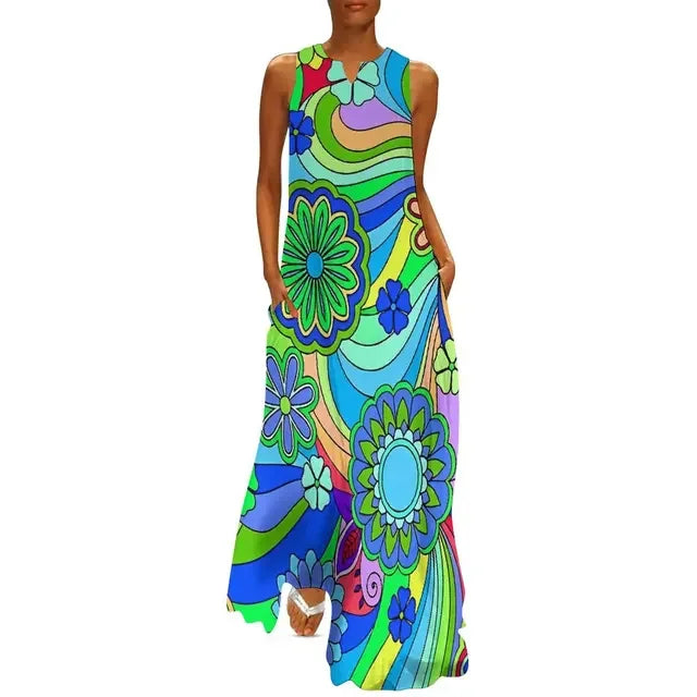 Flower Power Women Dress Summer