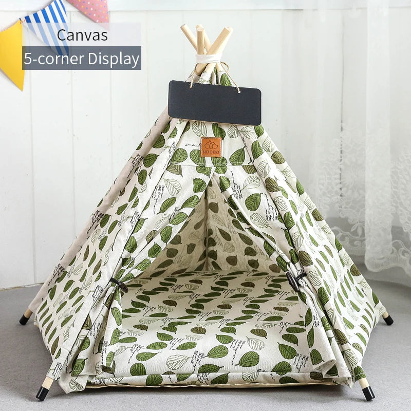 Pet Teepee Tent for Cats and Dogs