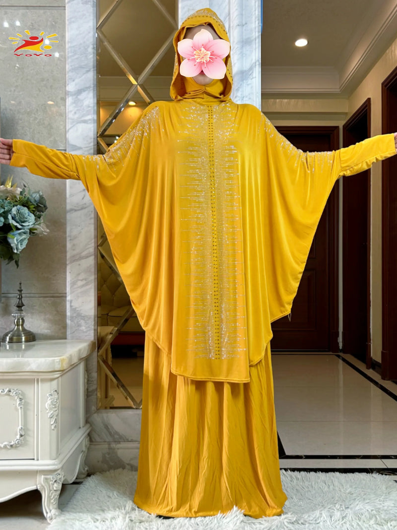 Hooded Hijab With the Long Skirt | Kaftan | Abaya