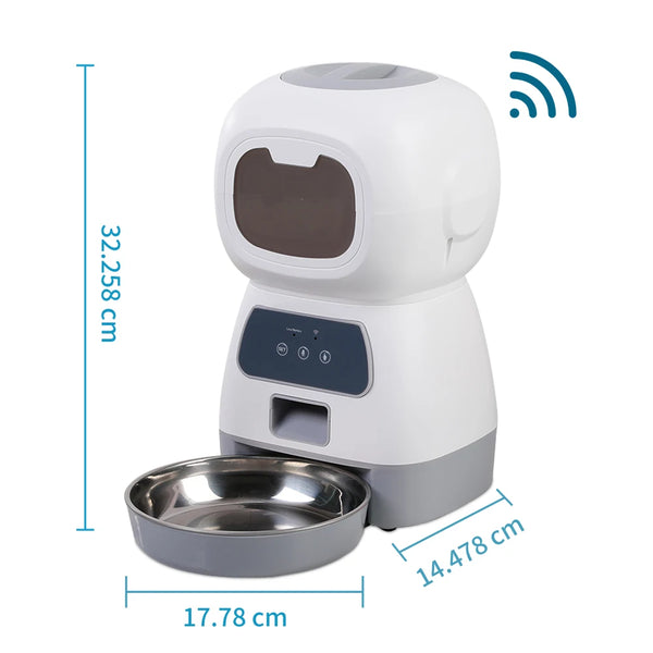 WiFi Smart Swirl Slow Dog Feeder With Voice Recorder