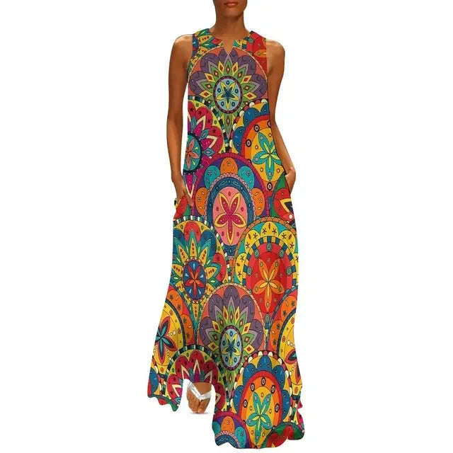 Flower Power Women Dress Summer