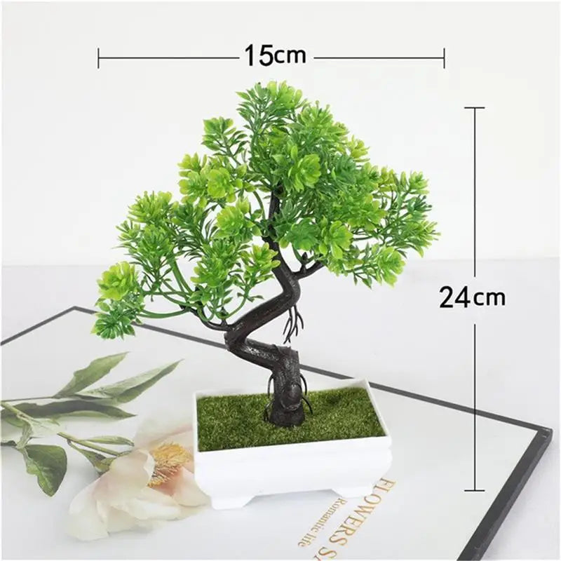 Garden Arrangement Ornaments Plastic Plants Bonsai