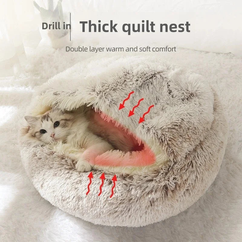 Soft plush pet bed