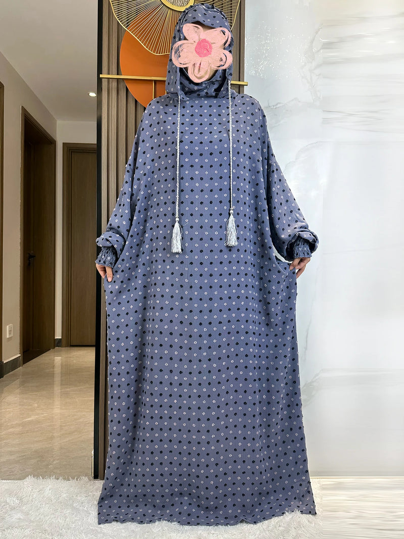 Double Hat Abaya| Women Kaftan