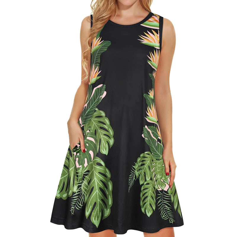 women's knee-length Summer dress | Beachwear