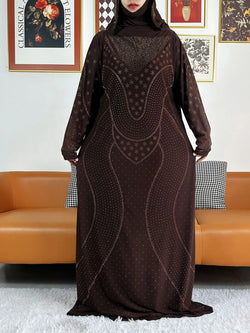 Muslim Women Prayer Kaftan Hooded Dress