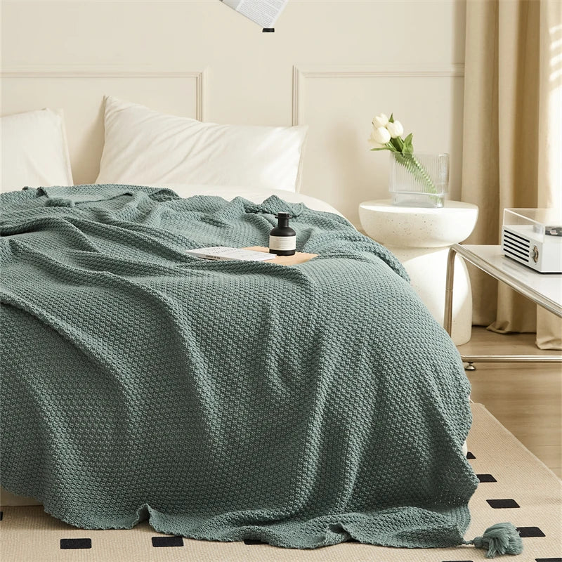 Knitted Blanket Soft Sofa Bed TV Blankets