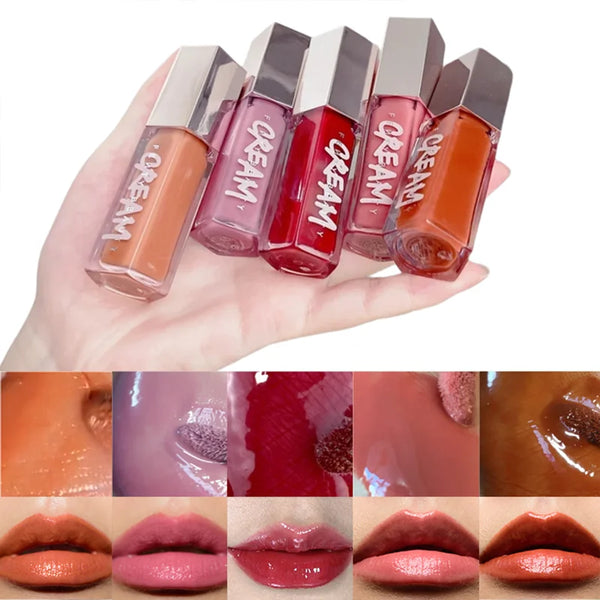 High Shine Lip Gloss Glitter Moisturizing  Long Lasting Liquid Lipstick