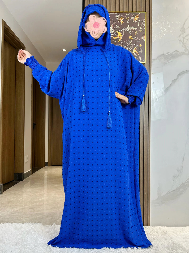 Double Hat Abaya| Women Kaftan