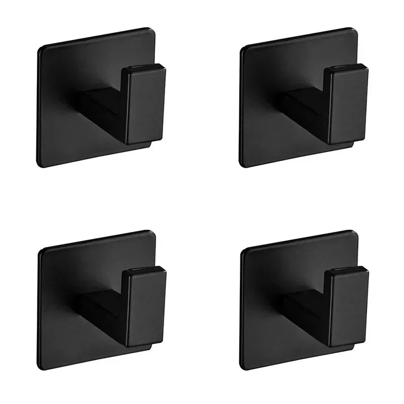 Stainless Steel Bathroom Robe Hooks Adhesive Wall Hook