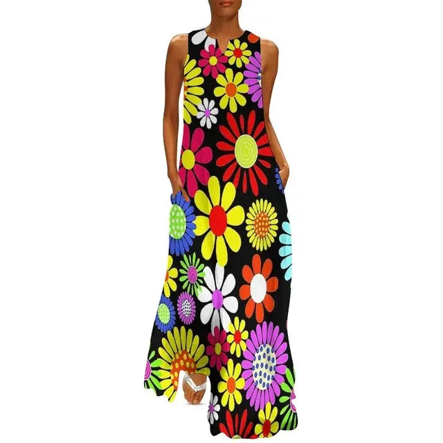 Flower Power Women Dress Summer