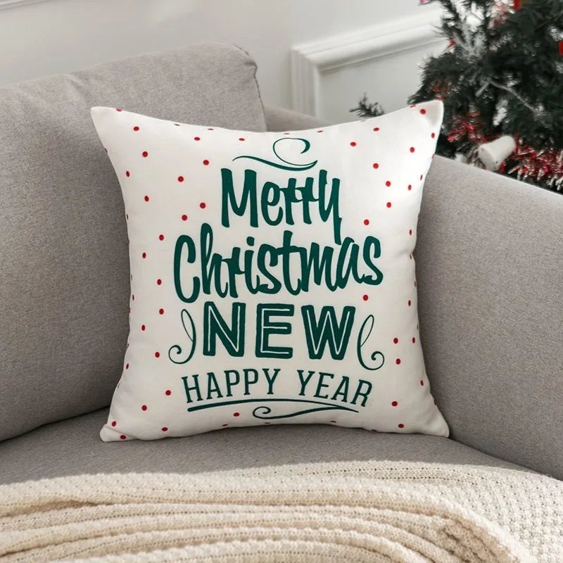 Christmas cartoon pillow cover