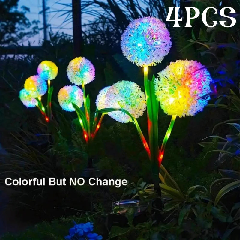 Solar outdoor dandelion lights