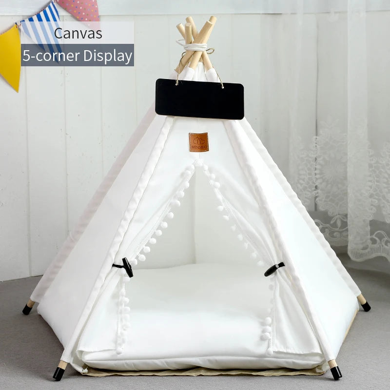 Pet Teepee Tent for Cats and Dogs