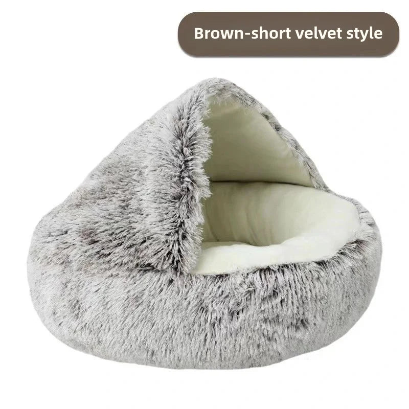 Soft plush pet bed