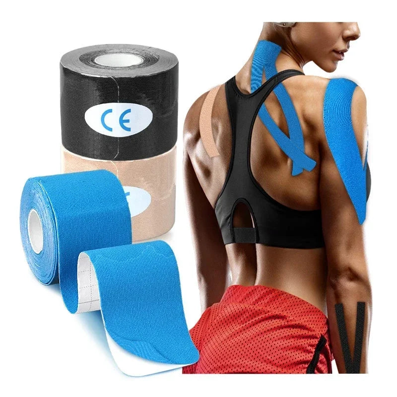 Sports Kinesio Tape Muscle Kinesiology Elastic Knee Pain Relief