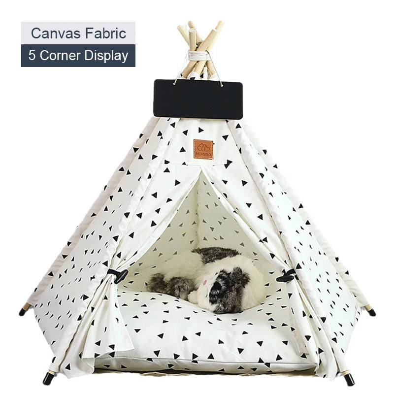 Pet Teepee Tent for Cats and Dogs