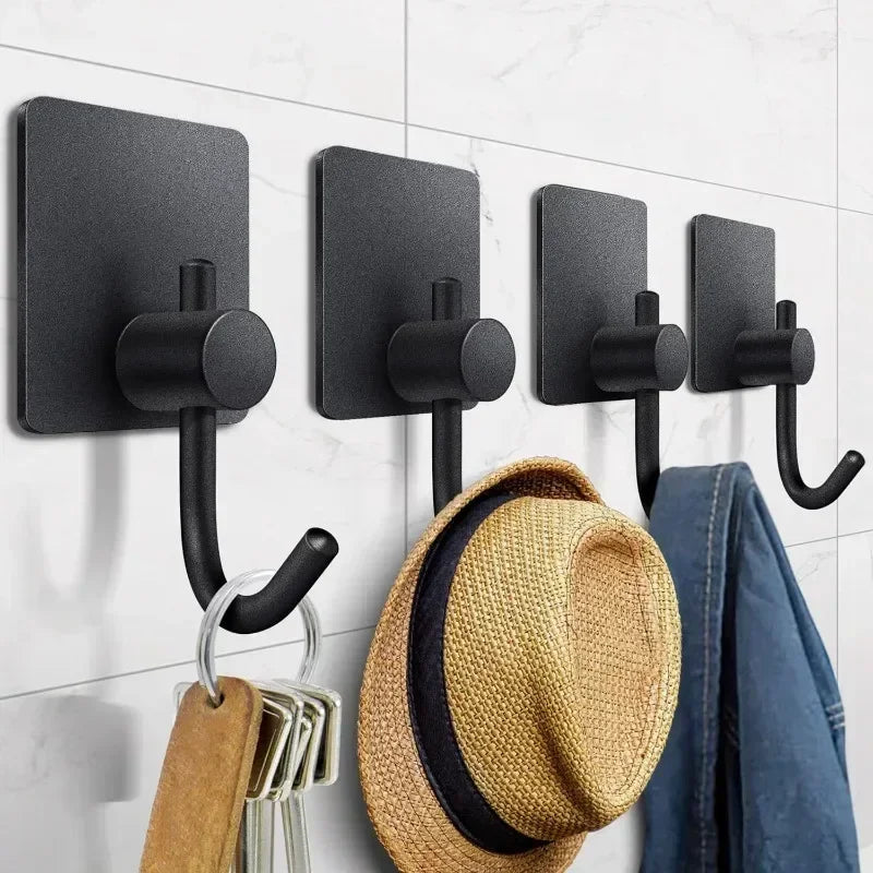 Stainless Steel Bathroom Robe Hooks Adhesive Wall Hook