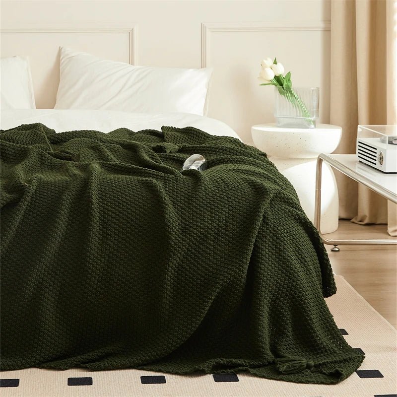 Knitted Blanket Soft Sofa Bed TV Blankets