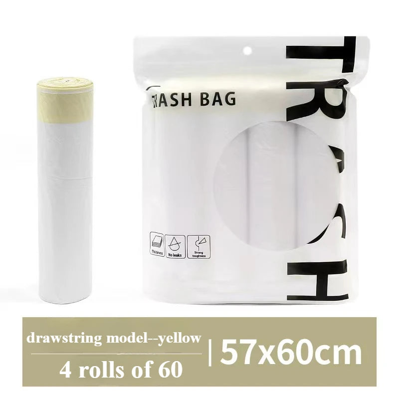 Disposable Trash Bags with Drawstrings for Home