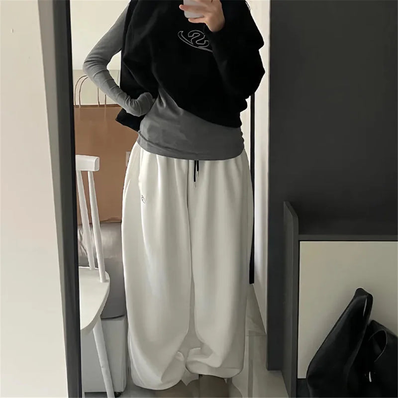 Gray Oversize Style Loose Sweatpant