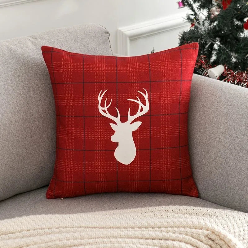 Christmas cartoon pillow cover