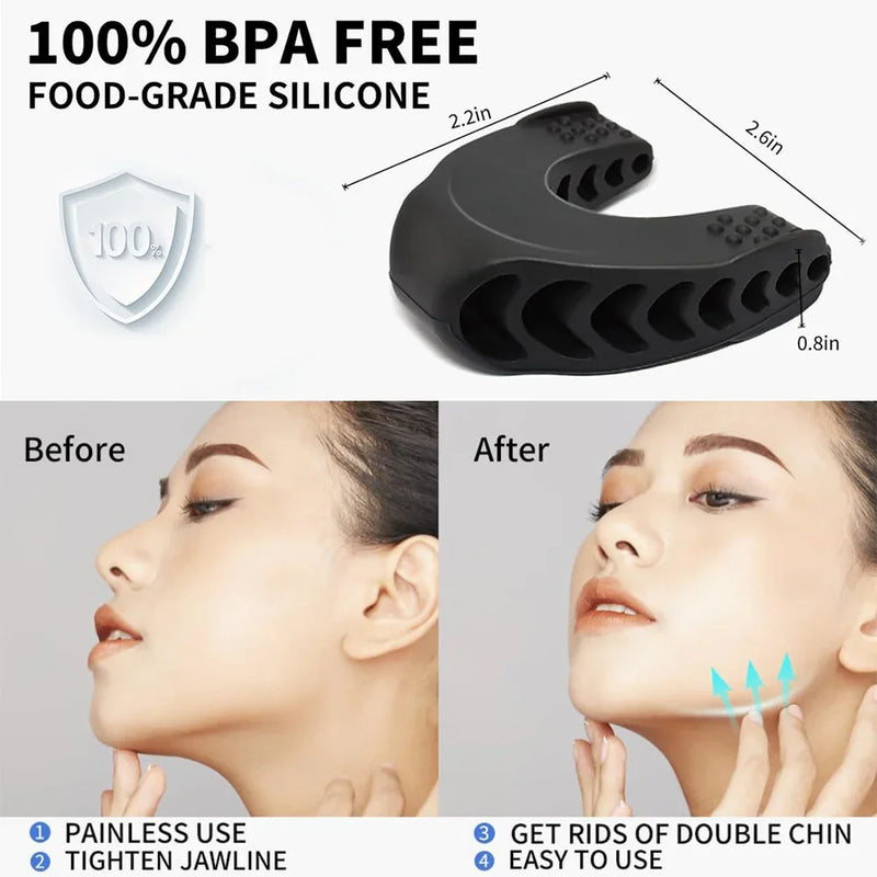 Jaw Exerciser Neck Toning Jawline Exercise Face Muscle Trainer