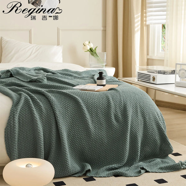 Knitted Blanket Soft Sofa Bed TV Blankets