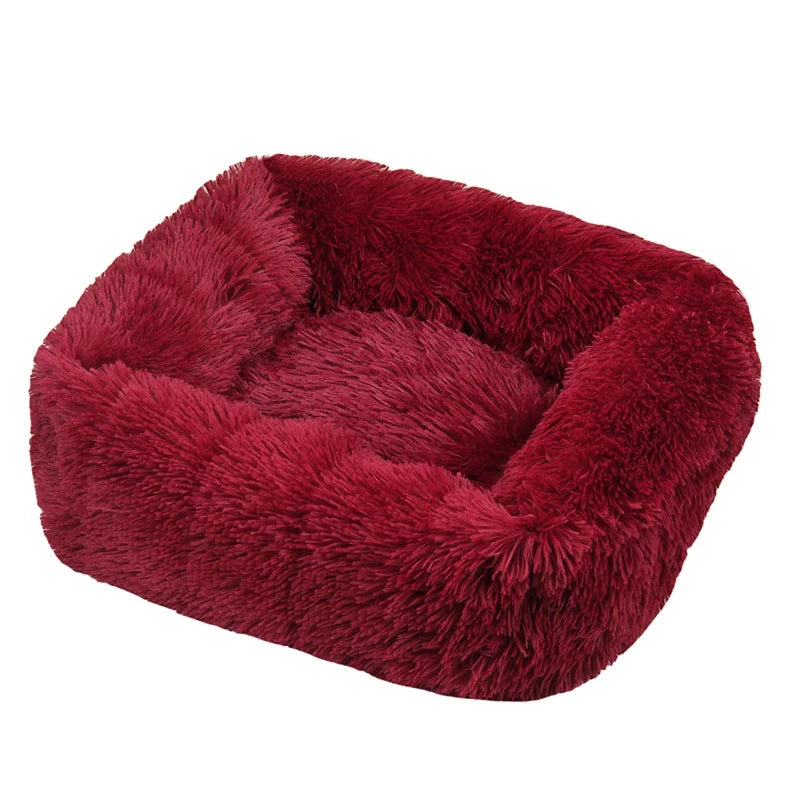 Rectangle Plush Dog Bed Winter Warm Mat