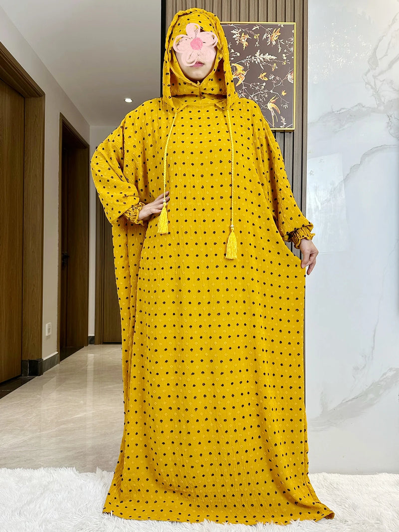 Double Hat Abaya| Women Kaftan