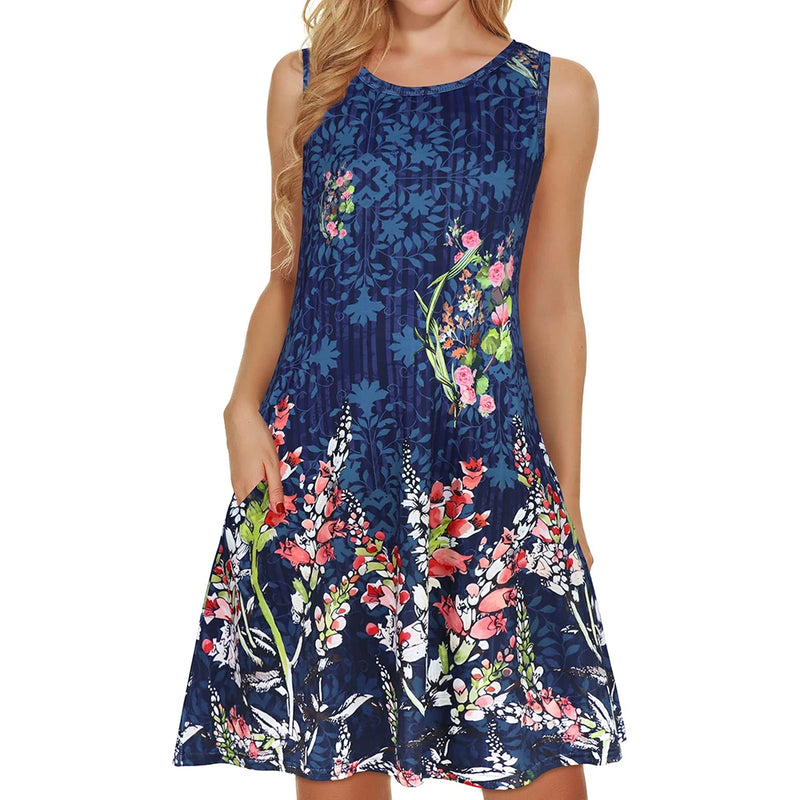 women's knee-length Summer dress | Beachwear