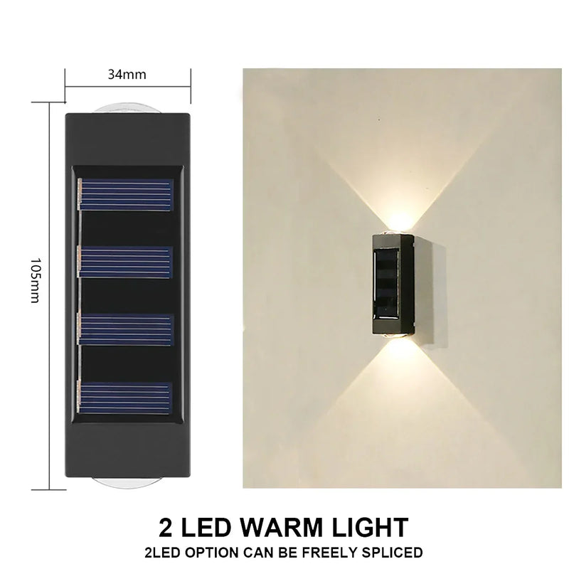 Waterproof Solar Powered Light UP and Down Illuminate