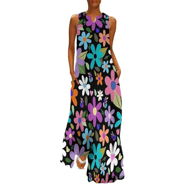 Flower Power Women Dress Summer