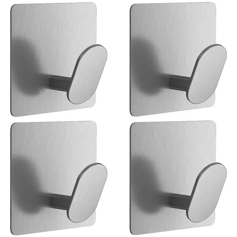 Stainless Steel Bathroom Robe Hooks Adhesive Wall Hook