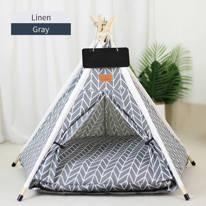 Pet Teepee Tent for Cats and Dogs