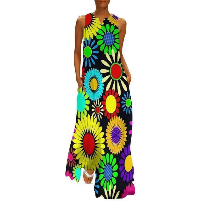 Flower Power Women Dress Summer