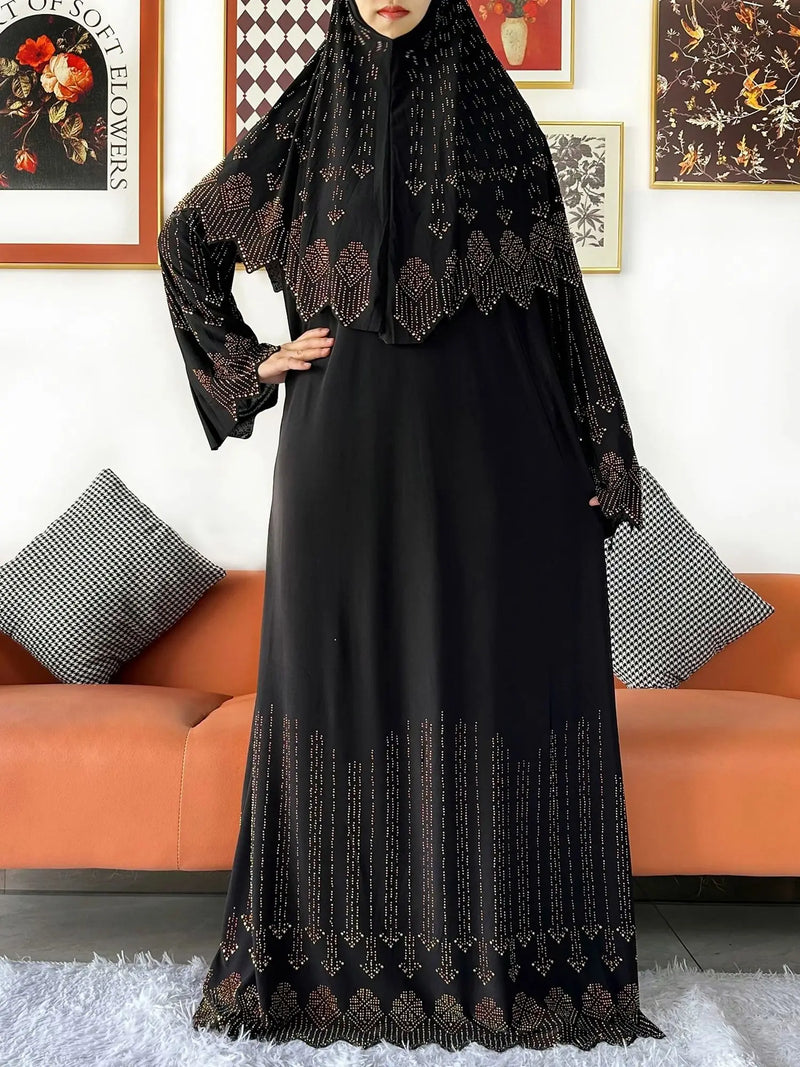 Abaya Set Women Prayer Dress | Long Khimar